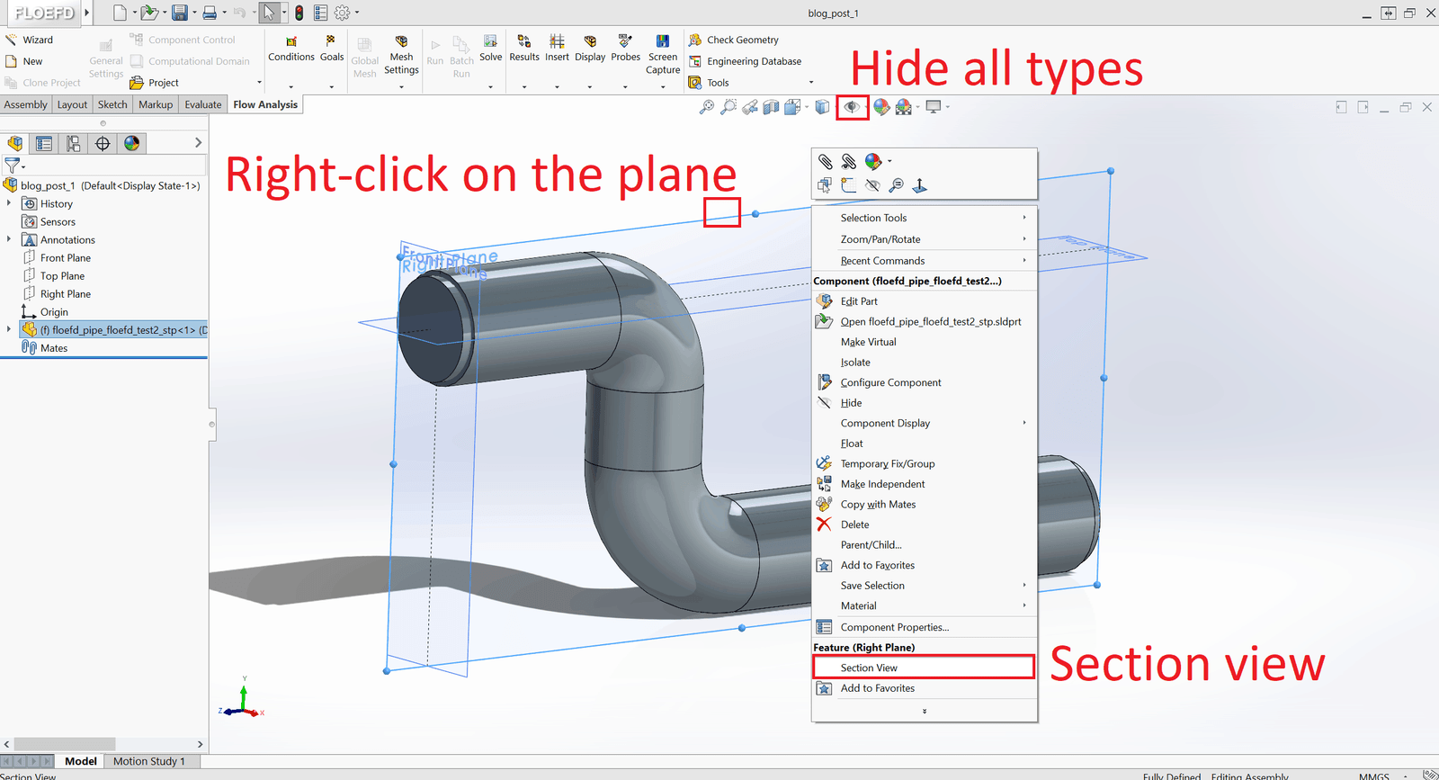 pipe FLOEFD