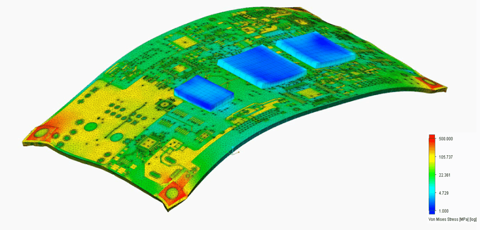 Stress in structure module FloEFD