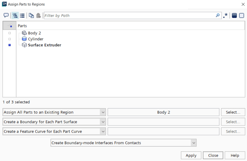 Surface and volume extruder in Simcenter STAR-CCM+