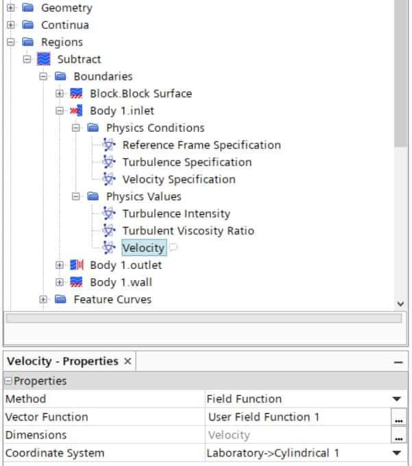 inlet velocity simcenter star-ccm+ cfd