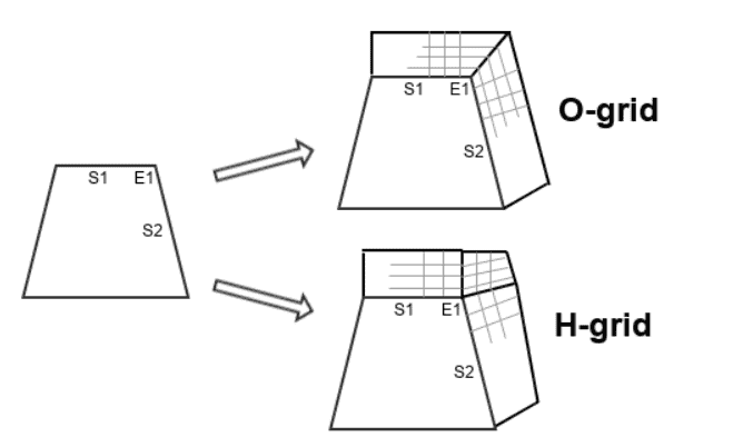 o-grid and h-grid extruder