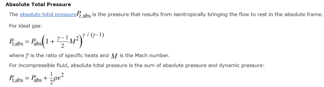 absolute total pressure star