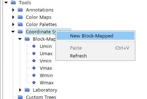 Block-mapped coordinate system for structured meshing for sector analysis for turbomachinery in Simcenter STAR-CCM+