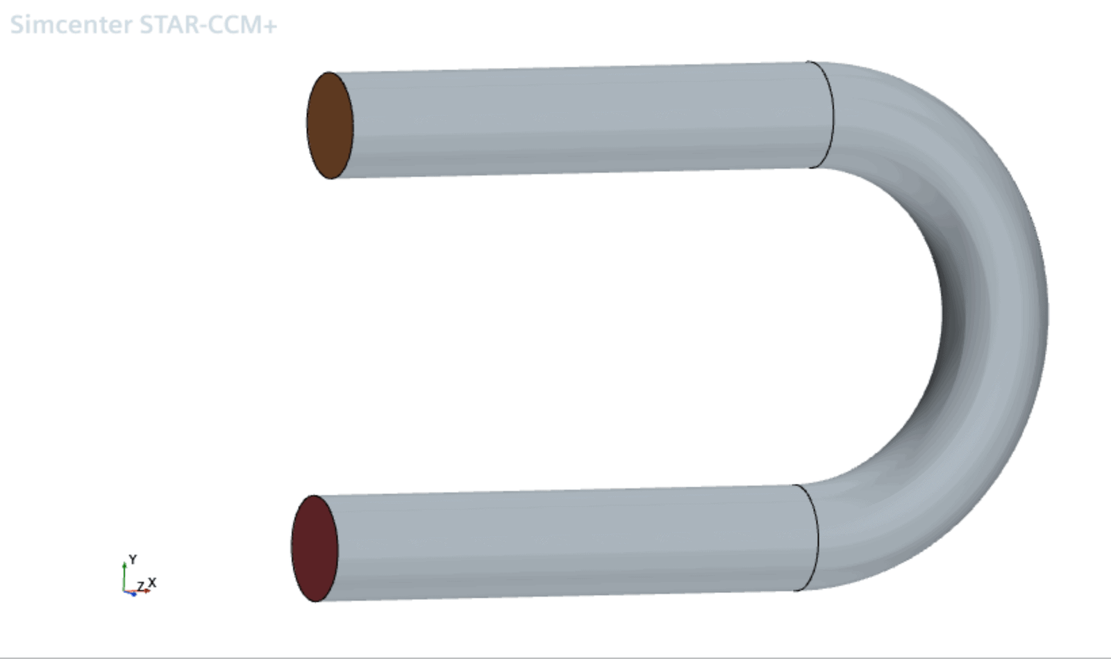 U-pipe Simcenter STAR-CCM+