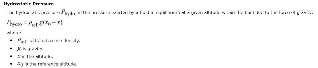 hydrostatic pressure star