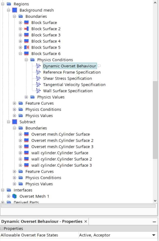 dynamics overset behaviour overset mesh