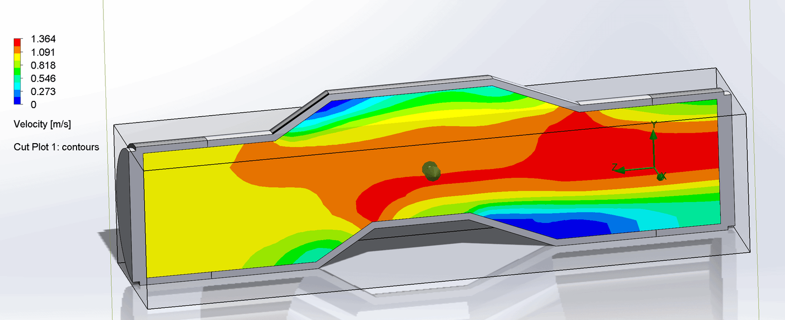 Simcenter FLOEFD pipe simulation.