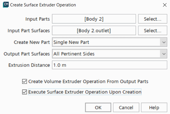 Surface and volume extruder in Simcenter STAR-CCM+