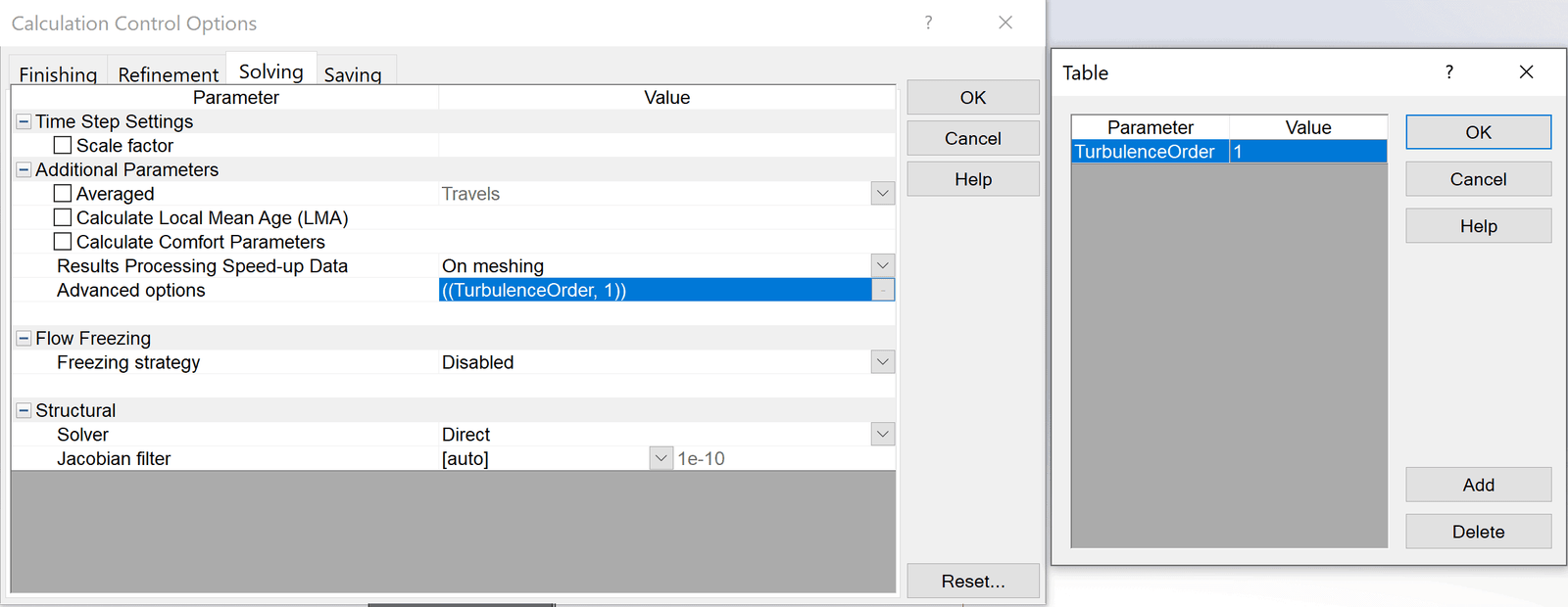 second order turbulence simcenter floefd