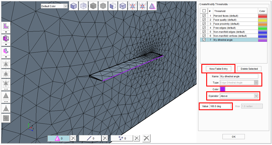 Finding zones that potentially give poor volume mesh