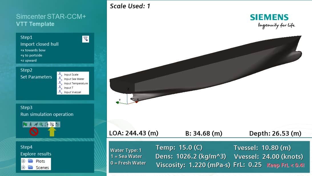 Advantage: Virtual Tow Tank Template