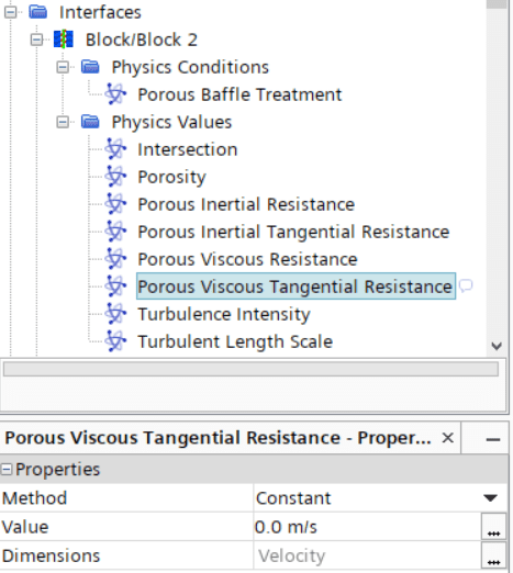 resistance based porous baffle